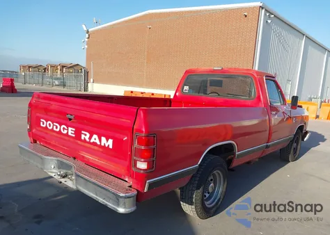 1987 Dodge D-Series D100 from USA, damaged, VIN 1B7FD04T3HS518834